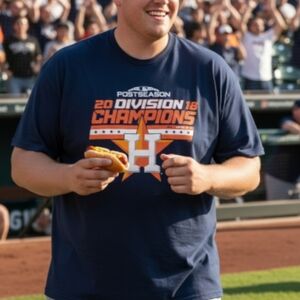 Majestic Houston Astros Mens 2018 AL West Division Champions T-shirt 2X